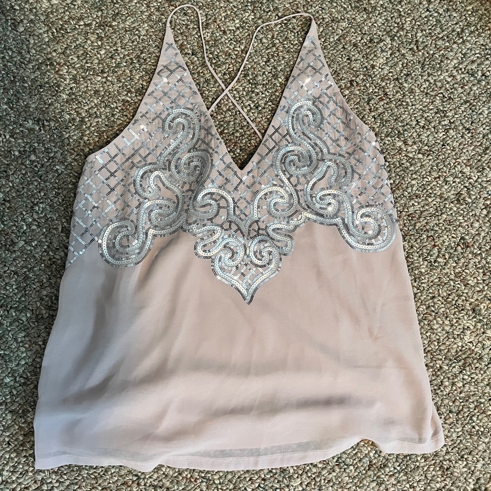 EXPRESS sequin top NWT!!